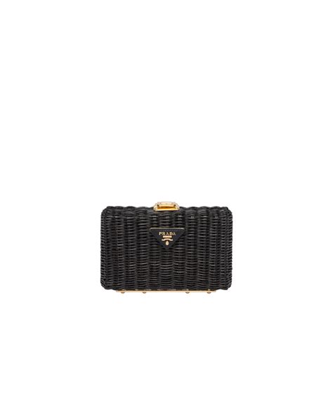 prada clutch bag 2016|Prada wicker clutch.